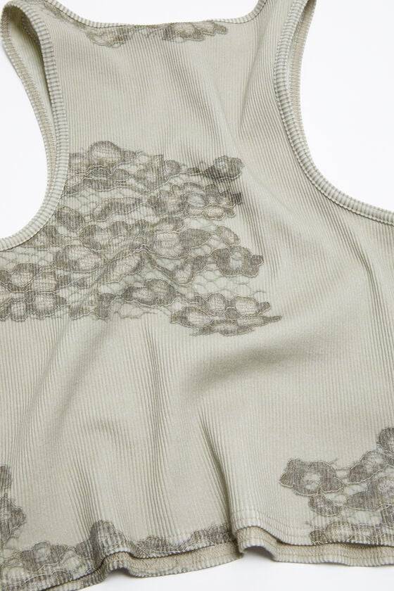 Acne Studios Tanktop aus Spitze mit Print Begrenzt auf 3 Tage