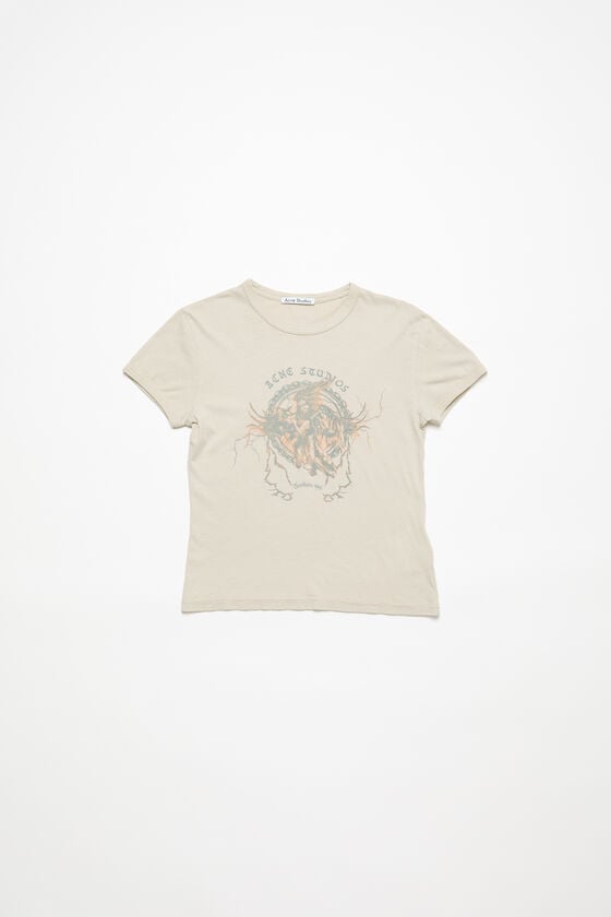Acne Studios Bedrucktes T-Shirt – Körperbetonte Passform Im Verkauf