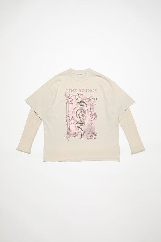 Acne Studios T-Shirt mit Siebdruck Rabatte dieses Monats