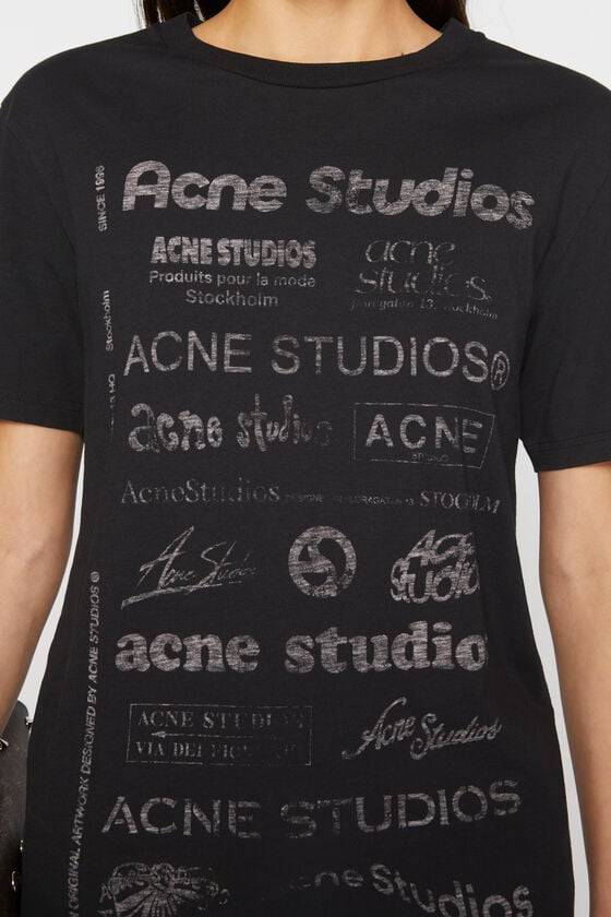 Acne Studios Logo-T-Shirt – lockere Passform Fabrik Onlineshop