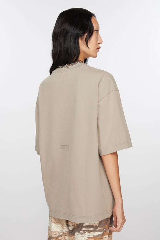 Acne Studios T-Shirt mit Rundhalsausschnitt in lockerer Passform Fabrikpreis