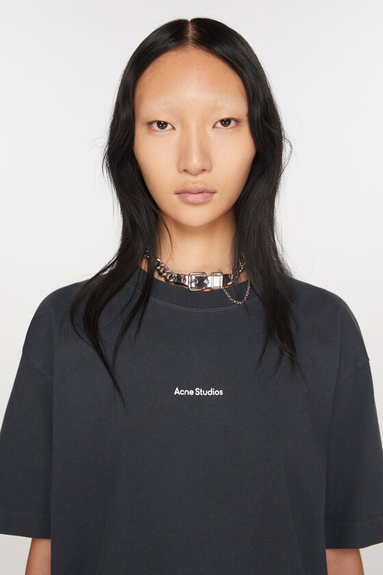 Acne Studios Logo-T-Shirt Sonderangebot