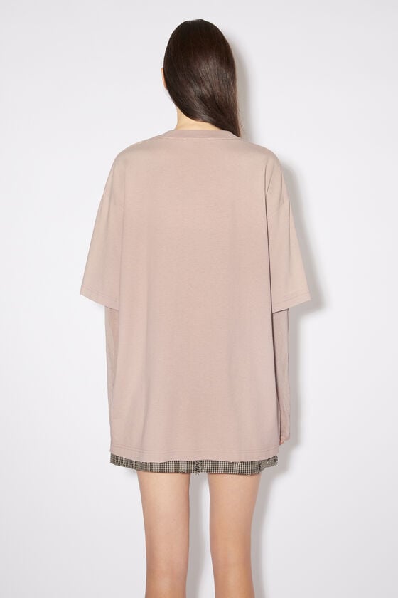 Acne Studios Mehrlagiges T-Shirt mit Logo Großer Ausverkauf