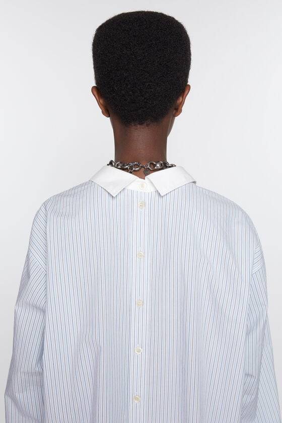 Acne Studios Gestreiftes Hemd mit Knopfleiste Preisnachlass