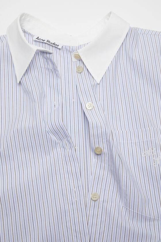 Acne Studios Gestreiftes Hemd mit Knopfleiste Preisnachlass