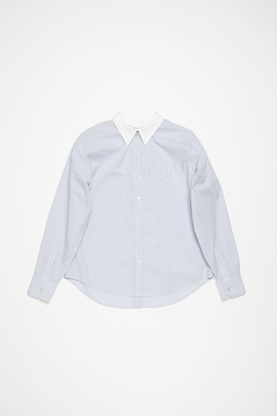 Acne Studios Gestreiftes Hemd mit Knopfleiste Preisnachlass