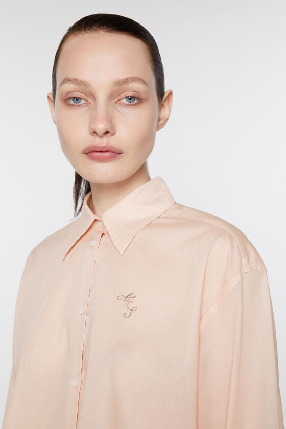 Acne Studios Shirt-Logo-Stickerei Cyber Monday