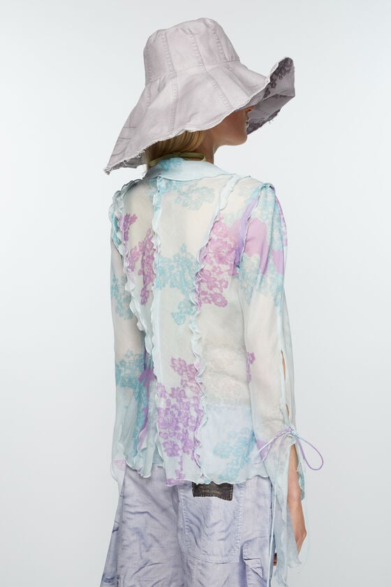 Acne Studios Bedruckte Bluse Valentinstagsangebot