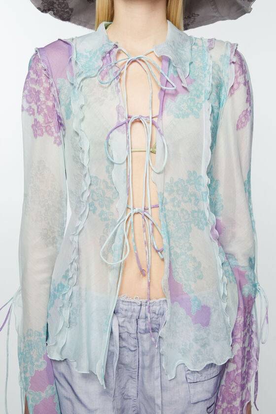 Acne Studios Bedruckte Bluse Valentinstagsangebot
