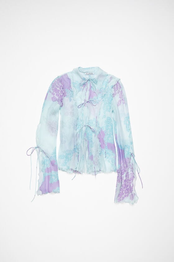 Acne Studios Bedruckte Bluse Valentinstagsangebot