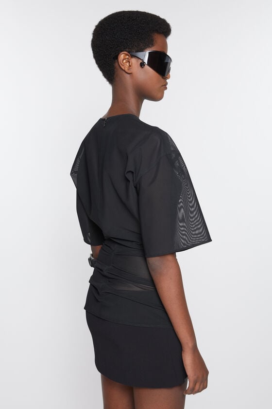 Acne Studios Mesh t-shirt Laufsteg-Show Jubiläumsangebot