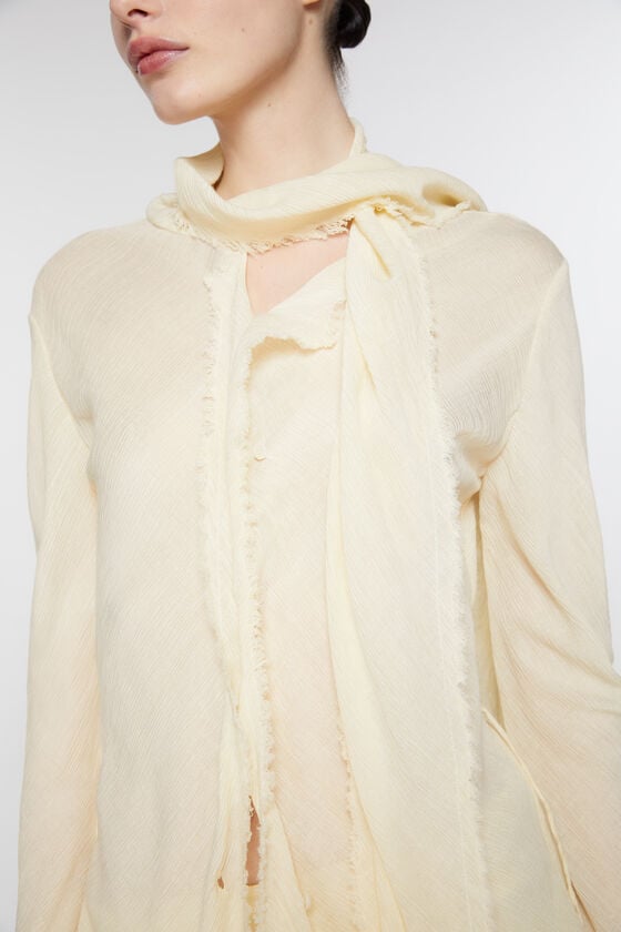 Acne Studios Bluse aus Crêpe mit Schal Top Angebot