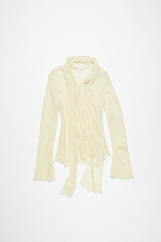 Acne Studios Bluse aus Crêpe mit Schal Top Angebot