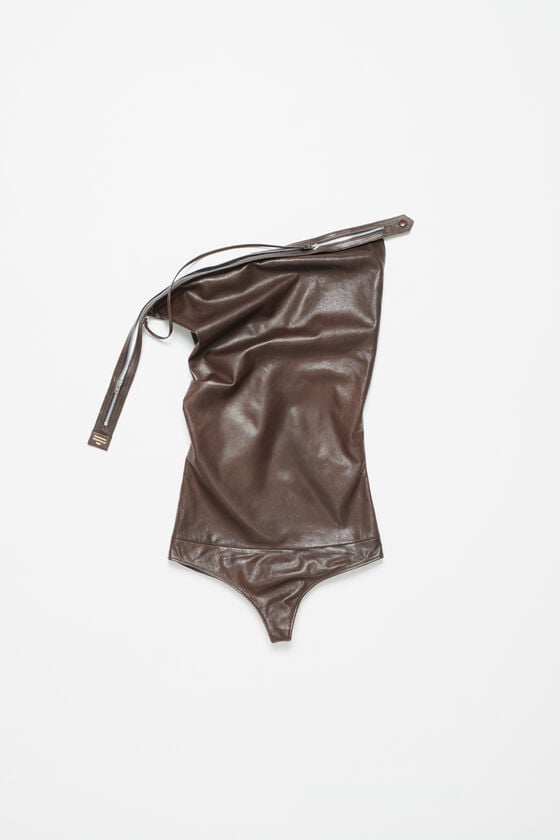 Acne Studios Bodysuit aus Leder Laufsteg-Show Neueste Mode