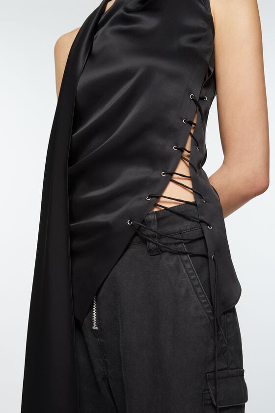 Acne Studios Wickelbluse mit Fransen Blitzangebot