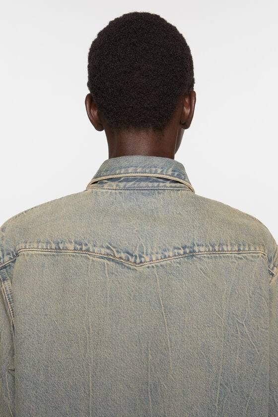 Acne Studios Jeanshemd in lockerer Passform Sonderangebote