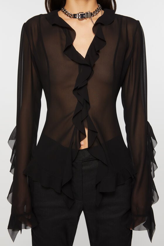 Acne Studios Bluse mit Rüschen Riesige Ersparnisse