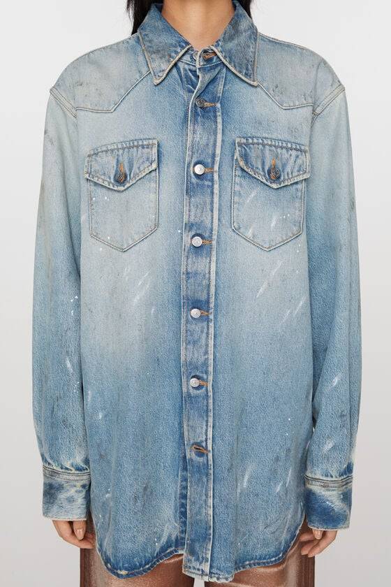 Acne Studios Jeanshemd – entspannte Passform VIP-Rabatte