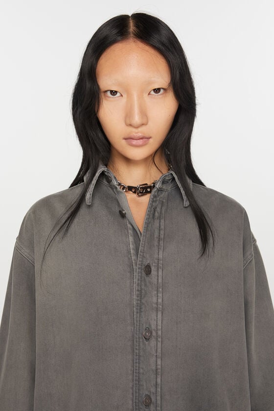 Acne Studios Jeanshemd in lockerer Passform Tiefpreis