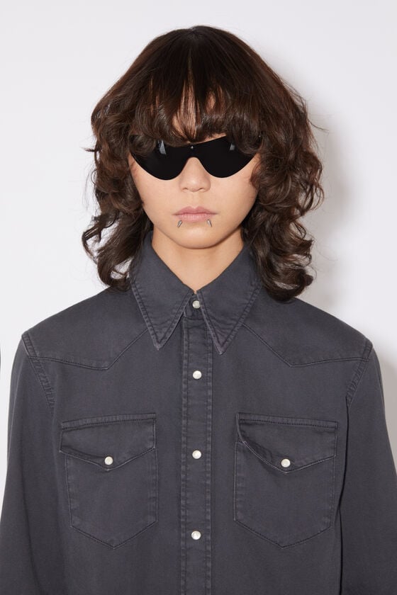 Acne Studios Jeanshemd mit Knopfleiste Wochenangebot