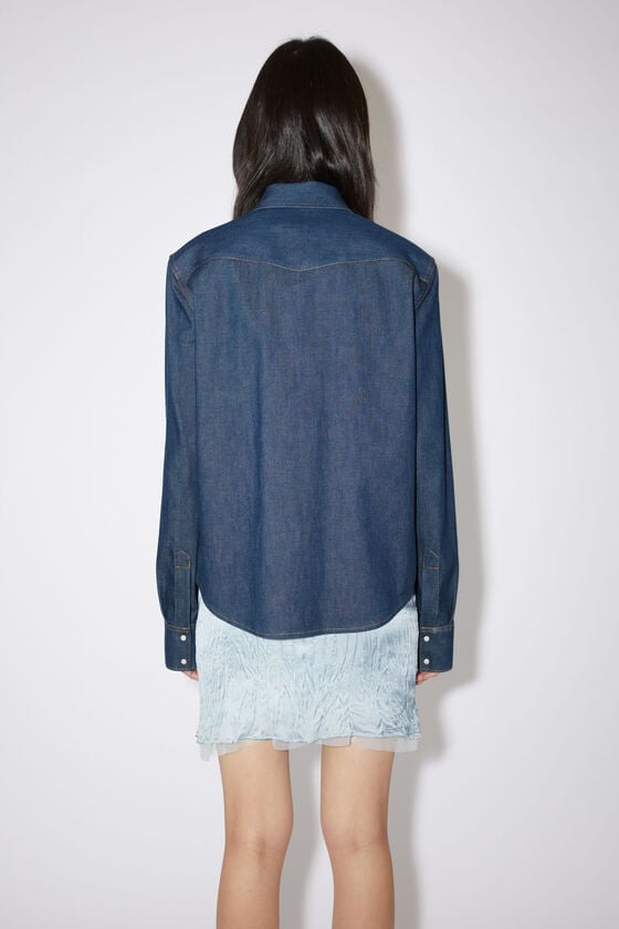 Acne Studios Jeanshemd mit Knopfleiste Begrenzte Freigabe