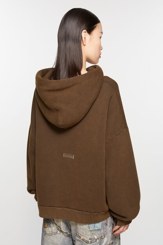 Acne Studios Sweatshirt mit Kapuze und Logoaufnäher Neueste Stile