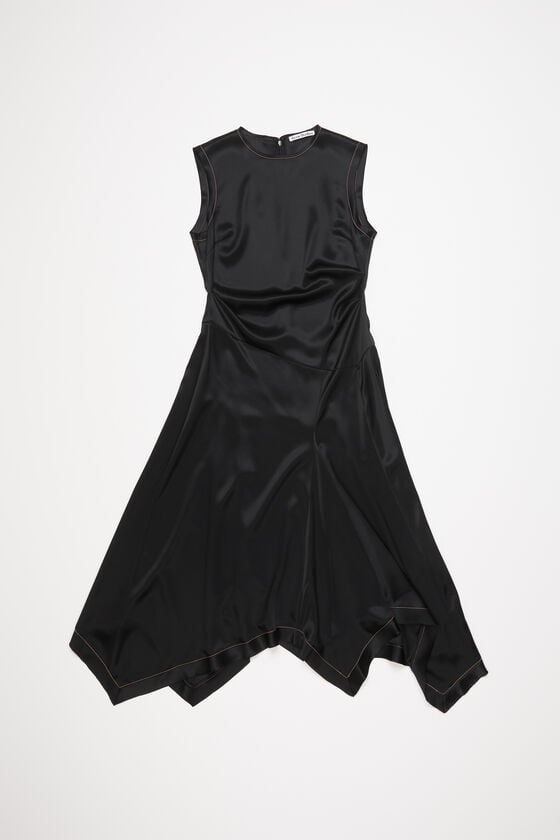 Acne Studios Ärmelloses Kleid aus Satin 50% Rabatt für begrenzte Zeit