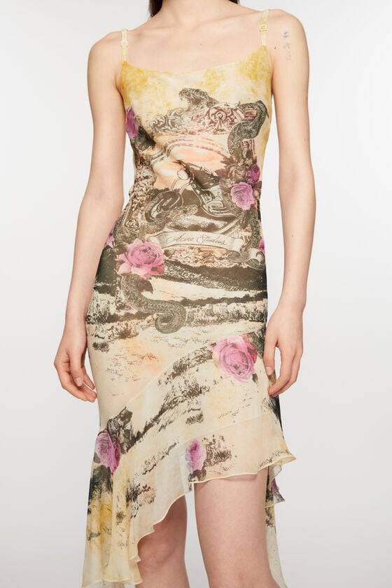 Acne Studios Bedrucktes Trägerkleid Outlet