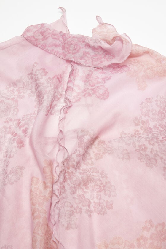 Acne Studios Bedrucktes Kleid aus Chiffon Auslauf