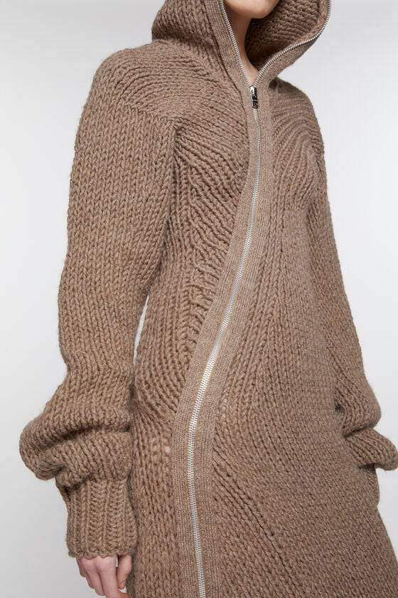 Acne Studios Hooded wool dress Laufsteg-Show Sonderangebot