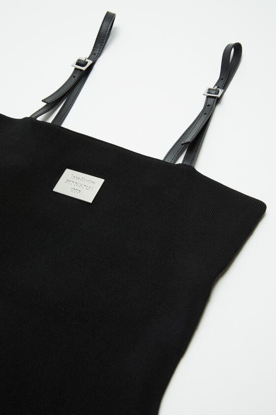 Acne Studios Trägerkleid mit Logo Günstig kaufen