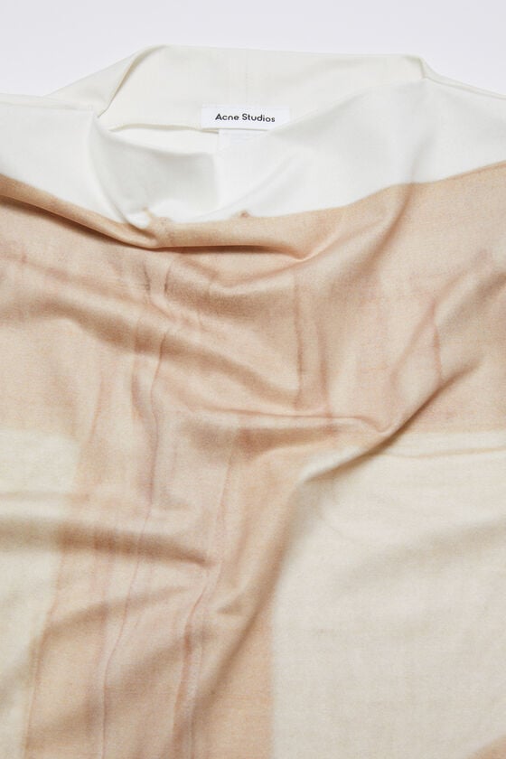 Acne Studios Bedrucktes langes Kleid Laufsteg-Show Versandkostenfrei