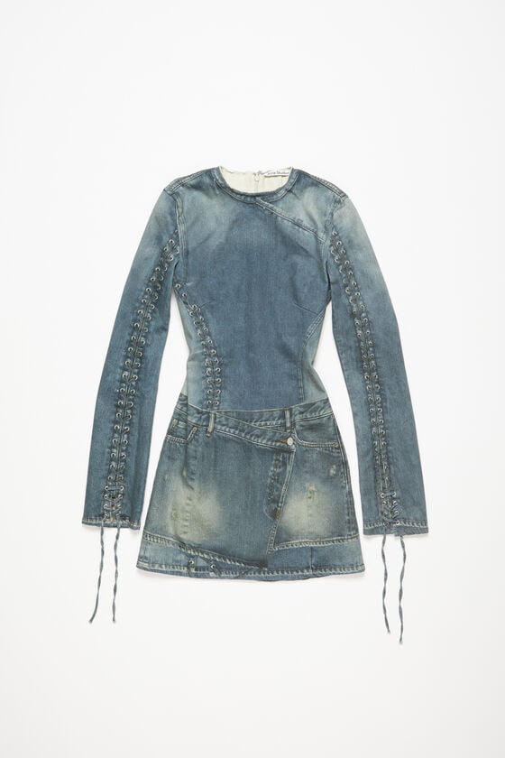 Acne Studios Bedrucktes Kleid Exklusivangebot