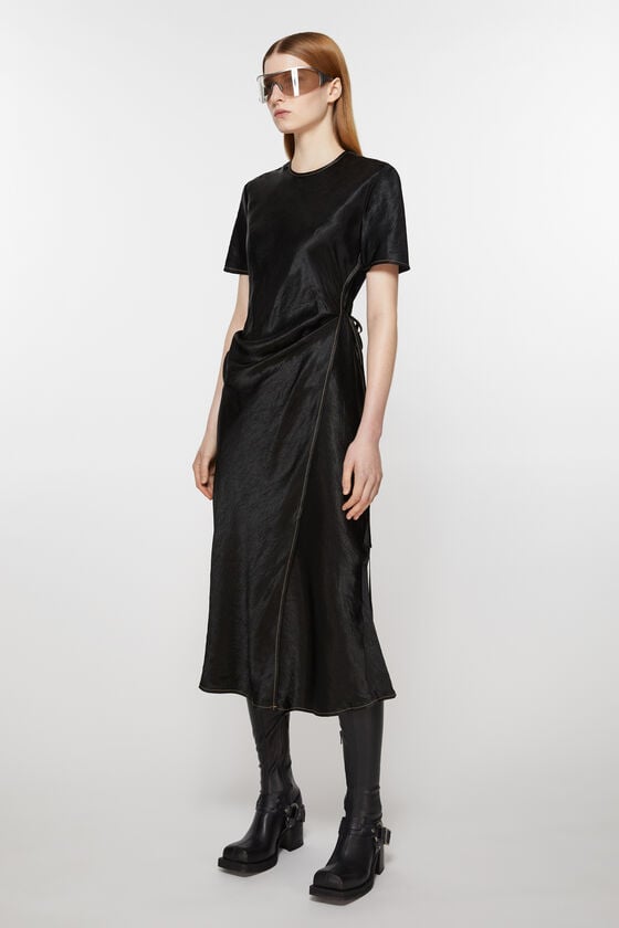 Acne Studios Wickelkleid aus Satin Cyber Monday