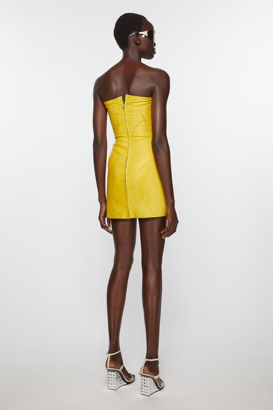 Acne Studios Bustierkleid aus Leder Laufsteg-Show Valentinstagsangebot