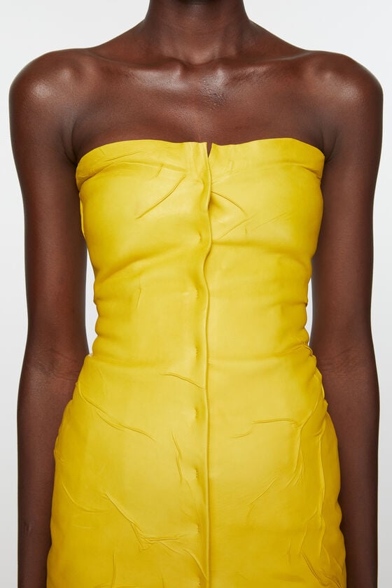 Acne Studios Bustierkleid aus Leder Laufsteg-Show Valentinstagsangebot