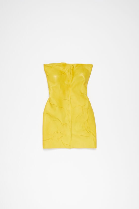 Acne Studios Bustierkleid aus Leder Laufsteg-Show Valentinstagsangebot