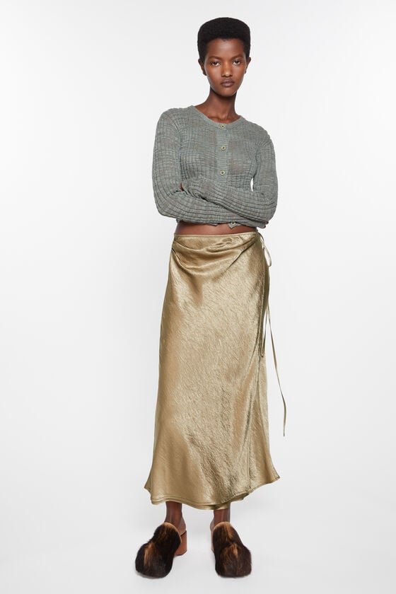 Acne Studios Wickelrock aus Satin Online
