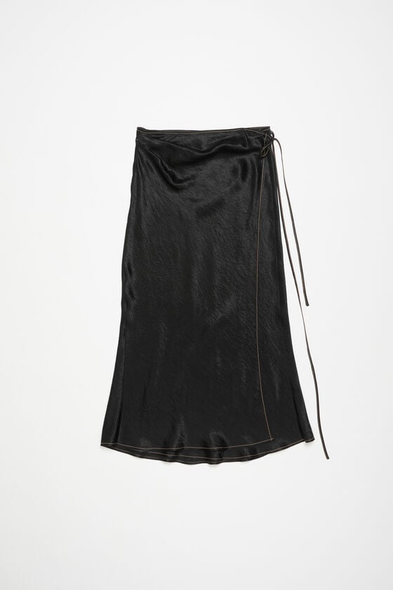 Acne Studios Wickelrock aus Satin Outlet