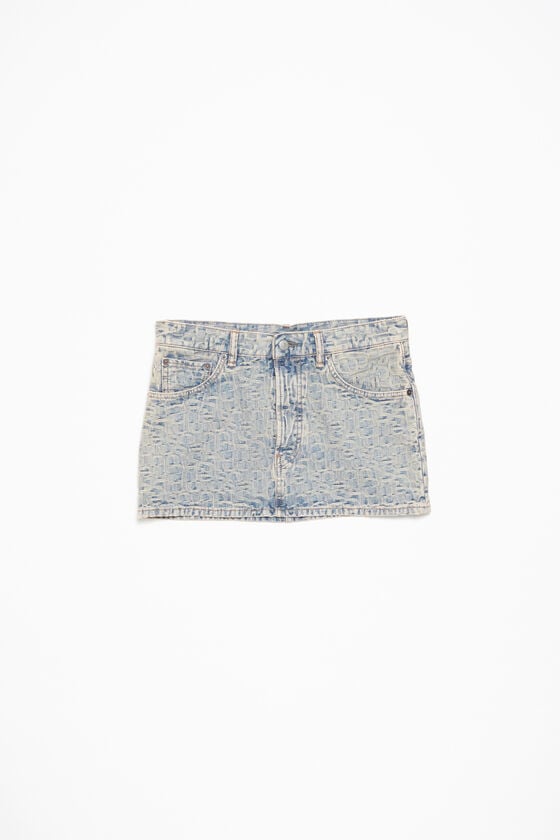 Acne Studios Denim-Minirock mit Monogramm Kostenloser Versand