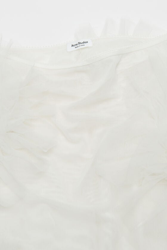 Acne Studios Rüschenrock aus Netzstoff Fabrik Onlineshop