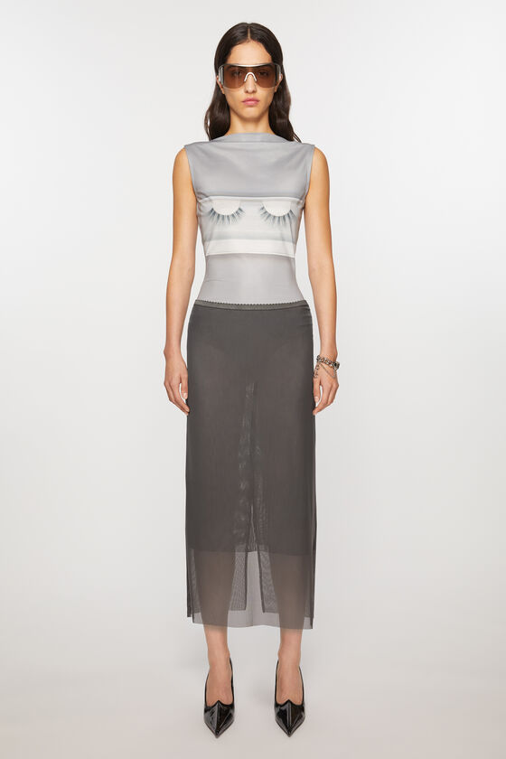 Acne Studios Mesh-Rock Laufsteg-Show Fabrikpreis
