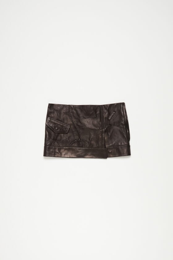 Acne Studios Minirock aus Knitterleder Laufsteg-Show Versandkostenfrei