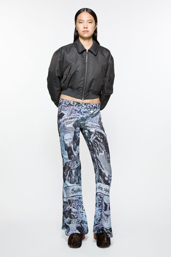 Acne Studios Bedruckte Hose Große Rabatte