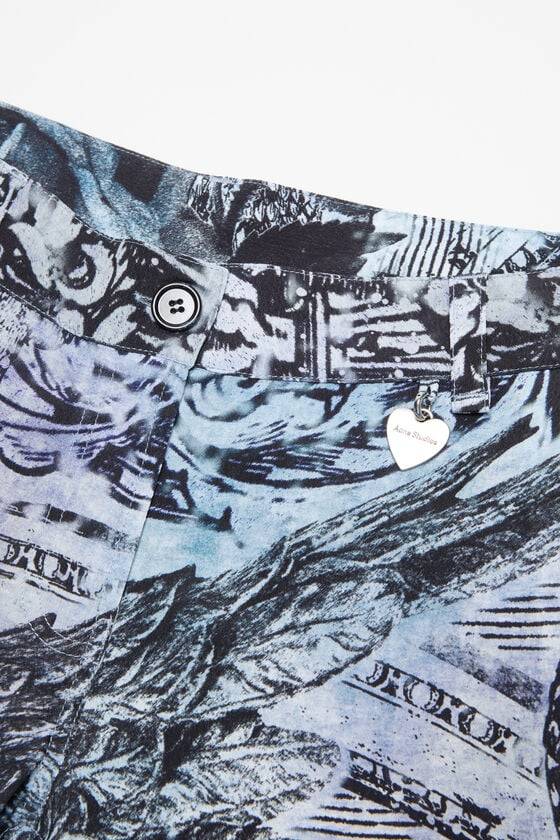 Acne Studios Bedruckte Hose Große Rabatte