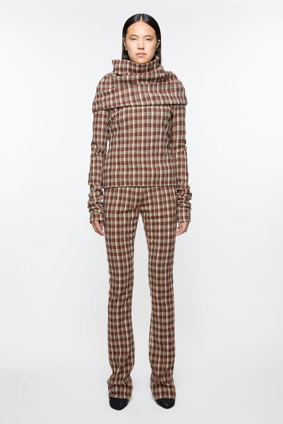 Acne Studios Check tailored trousers Laufsteg-Show