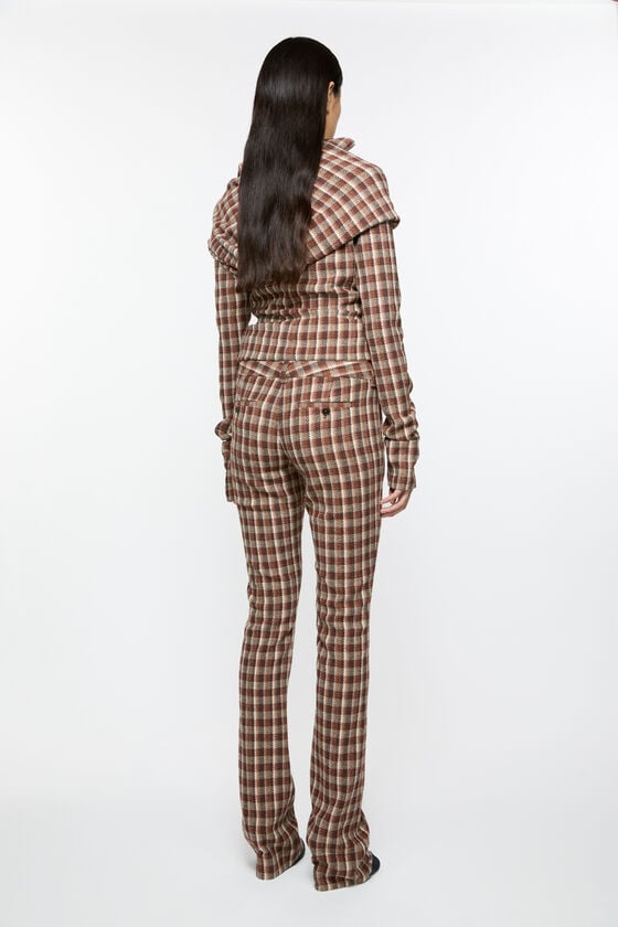 Acne Studios Check tailored trousers Laufsteg-Show VIP-Rabatte