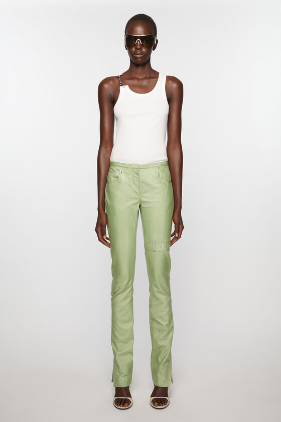 Acne Studios Lederhosen Laufsteg-Show Sonderangebot der Fabrik
