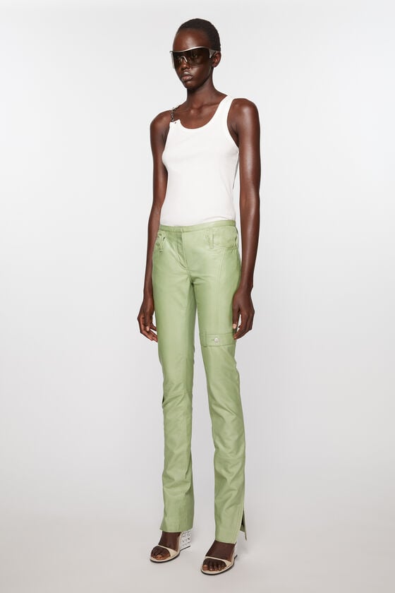 Acne Studios Lederhosen Laufsteg-Show Sonderangebot der Fabrik