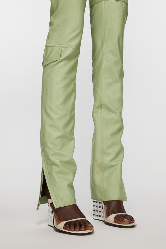Acne Studios Lederhosen Laufsteg-Show Sonderangebot der Fabrik
